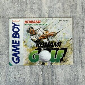 Konami Golf Instruction Booklet - Nintendo Gameboy
